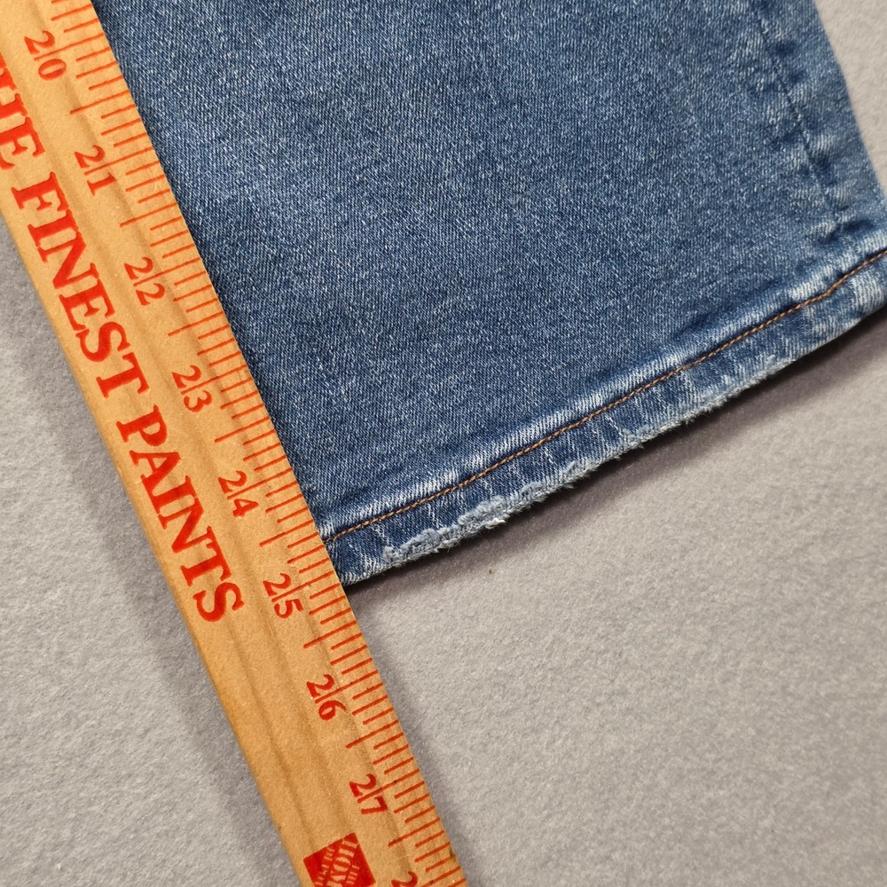 American Eagle Boot Cut Low Rise Super Stretch Medium Wash Jeans - Size 00 - Picture 5 of 6